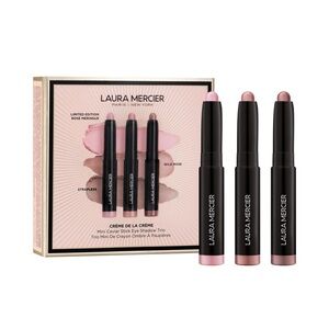 Laura Mercier CRÈME DE LA CRÈME Mini Caviar Stick Eye Shadow Trio NEW IN BOX!